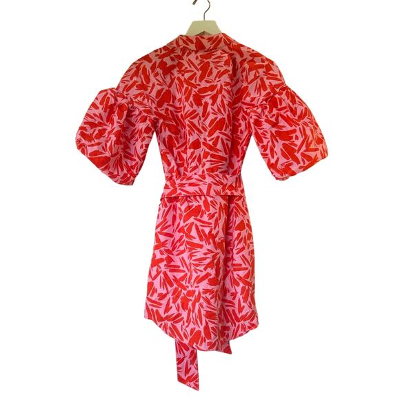 Veronica Beard Samy Dress Poppy Multi - Picture 5 of 9